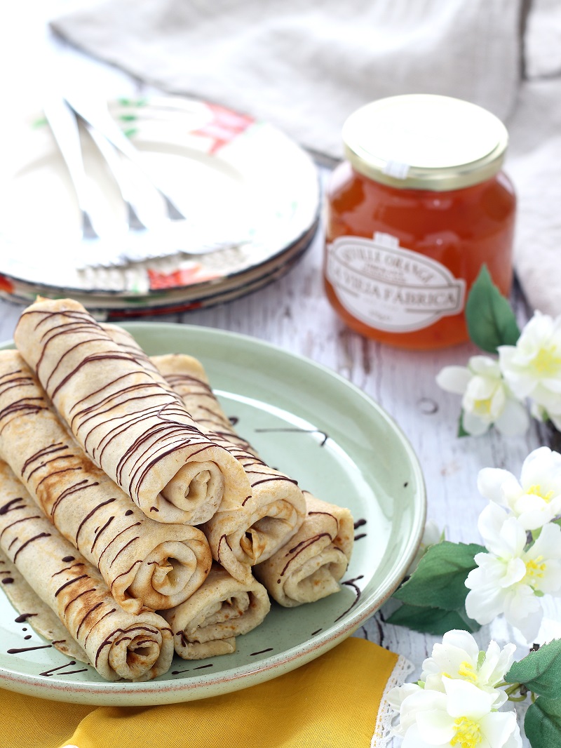 My Foodie Days Oat flour crêpes with orange marmalade and dark chocolate