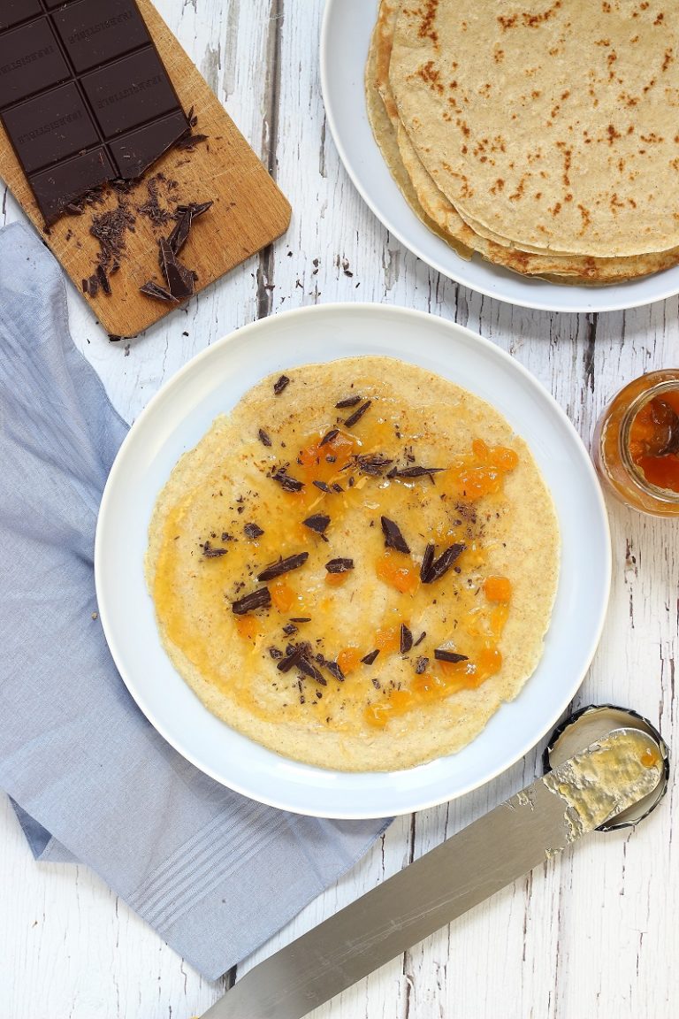 My Foodie Days Oat flour crêpes with orange marmalade and dark chocolate