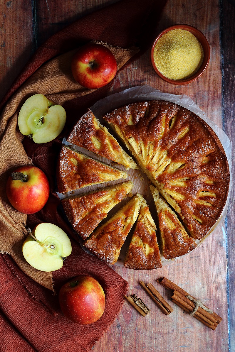 My Foodie Days Apple polenta cake