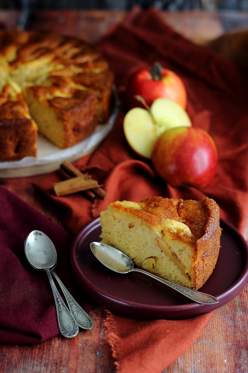 My Foodie Days Apple polenta cake